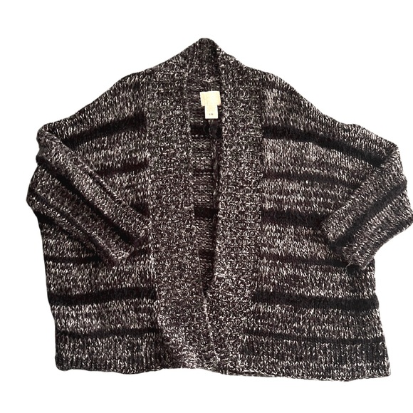 BILLABONG GREY AND BLACK KNIT CARDIGAN SIZE LARGE - Picture 2 of 6